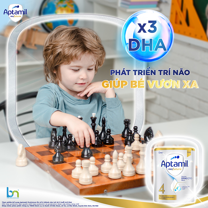 Aptamil Profutura chứa hệ dưỡng chất tốt cho não bộ