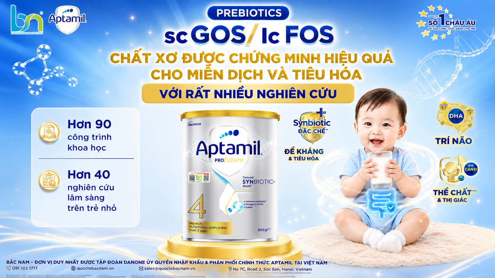 Prebiotic trong Aptamil Bạc Úc