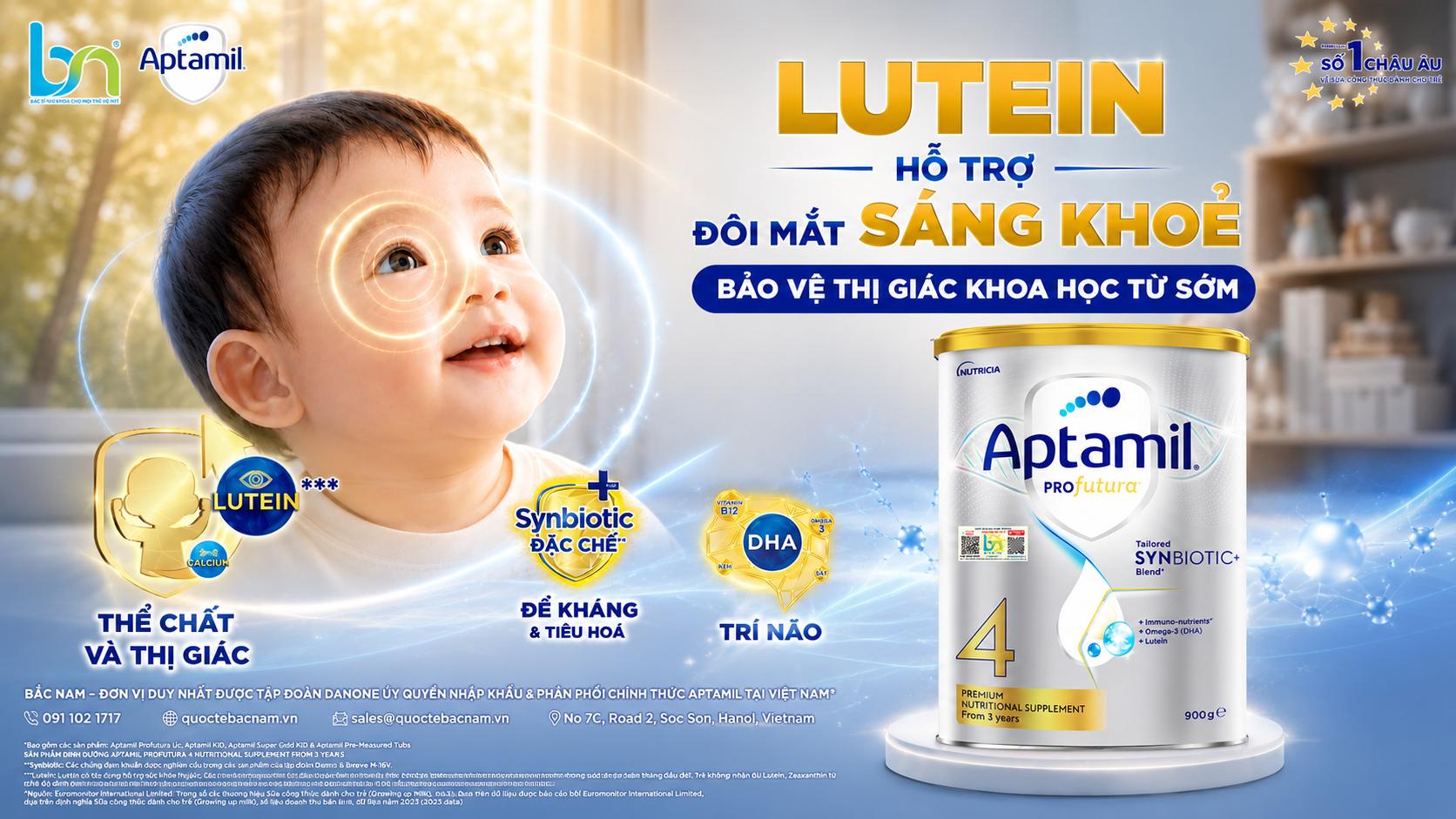Aptamil Úc bổ sung thêm Lutein hiếm